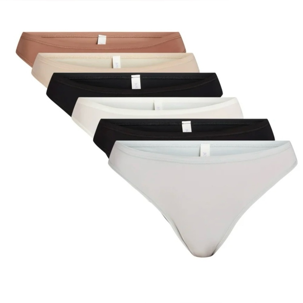6-pack Joyspun Assorted Multi-Color‎ Seamless Thong Panties Set size XXXL 22 NIB